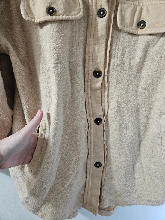 Free People Ruby Shacket In Mustard Seed - Picture 2 of 14